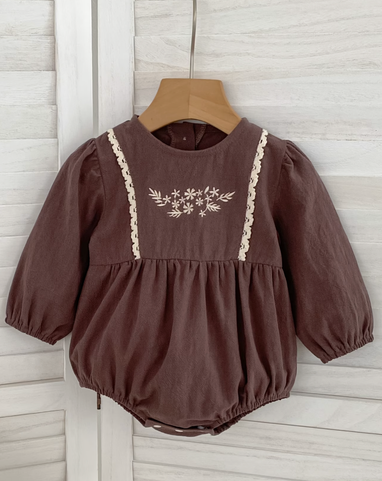 *Pre-Order* Hallie Romper - Hazelnut