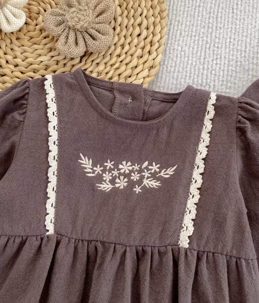 *Pre-Order* Hallie Romper - Hazelnut