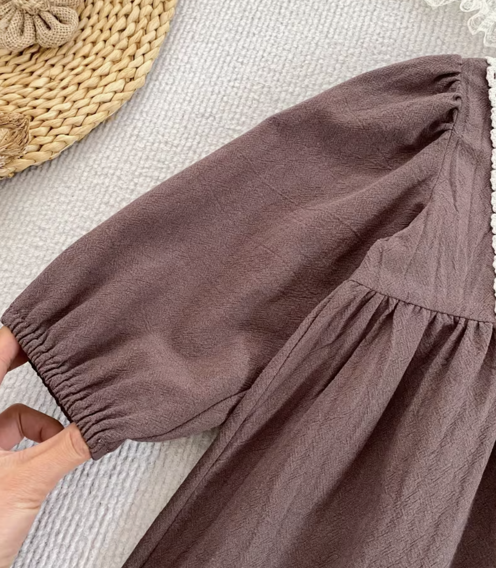 *Pre-Order* Hallie Romper - Hazelnut