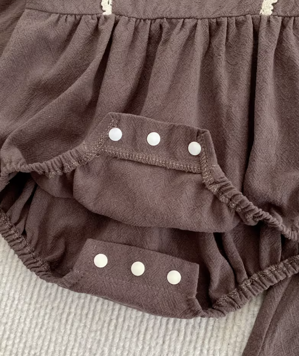 *Pre-Order* Hallie Romper - Hazelnut